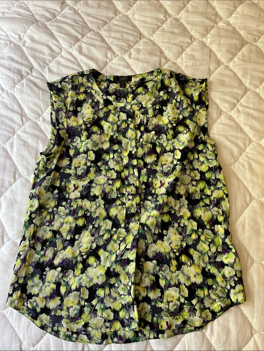 J. Crew Sleeveless Silk Blouse NWOT size 6